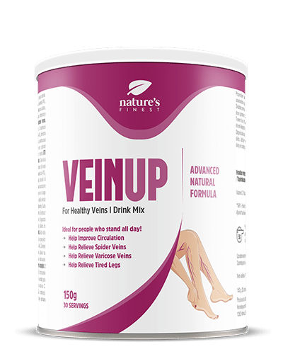 Vein Up , 1+1 , Natuurlijke Ondersteuning Voor Aderen , Gotu Kola Extract , Vitamine C , Verbeter De Bloedcirculatie , Verminder Spider Veins , 150g