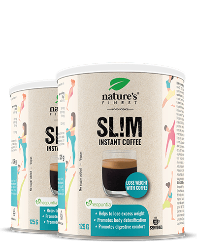 Slim Coffee 1+1 , Afslankkoffie , Beheers Eetlust , Neopuntia™ , Verwijder Vetten En Suikers , Premium Arabica , Geen Toegevoegde Suikers , 250g