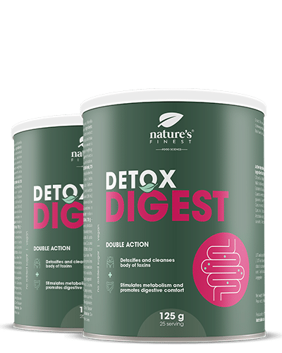 Detox Digest 1+1 , Programme De Perte De Poids Et De Digestion , Élimine Les Toxines , Favorise Le Confort , Élimine Les Métaux Lourds , 250g
