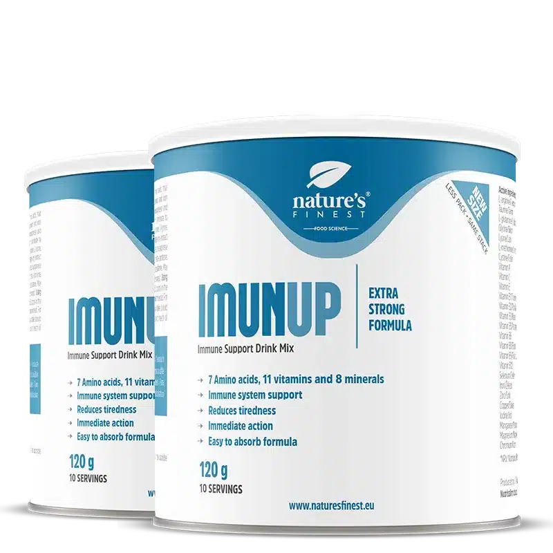 Nature's Finest Imunup Bundle | immuundrank met vitaminen, mineralen + aminozuren | dagelijkse immuniteit, vitaliteit + energiestuning | sinaasappel