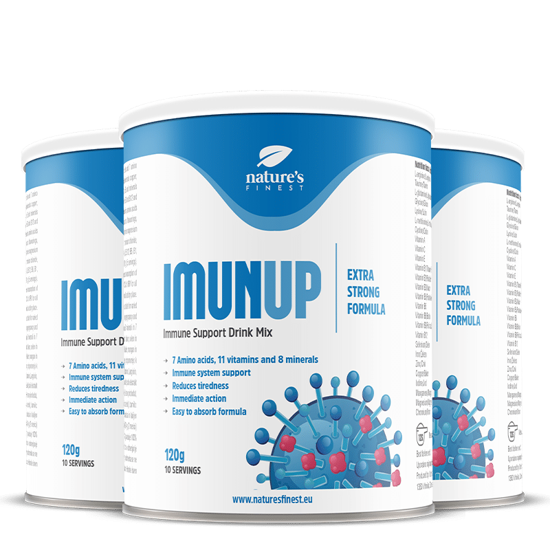 Imunup | 2+1 Gratis | Versterk Immuunsysteem | Ondersteuning Immuunsysteem | Immuunsysteem Booster | L-arginine, L-glutamine | Anti-Ontstekings