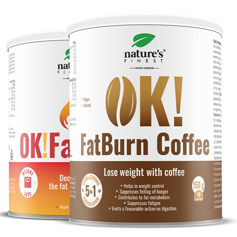 OK!FatBurn Koffie + OK!FatBurn GRATIS | Verminder vermoeidheid | Verhoog metabolisme | L-Carnitine Braziliaanse koffie