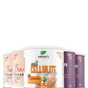 2x Cellulite PRO + 2x Beauty Collagen with Hyaluron + Anti Cellulite Coffee Scrub pakket