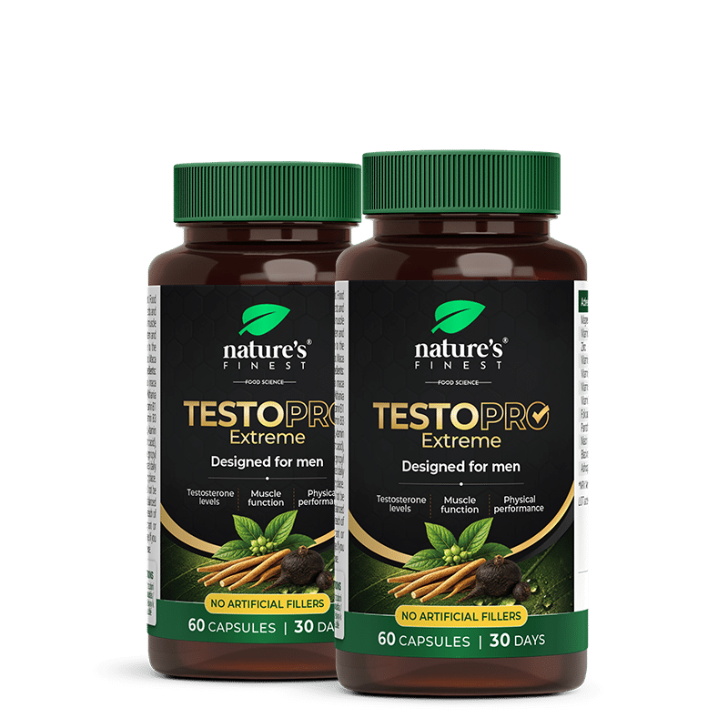 Nature's Finest TestoPRO Extreme Pack | testo- en spierprestatie-ondersteuning | vitamine B6, pantotheenzuur