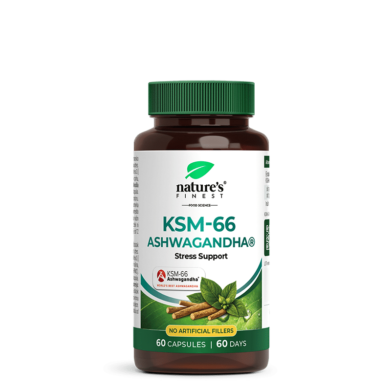 Nature's Finest KSM-66 Ashwagandha | ondersteuning bij stress, slaap en cognitieve functies | volspectrum wortelextract