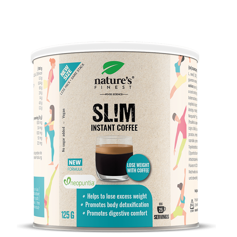 Nature's Finest Slim Coffee | Neopuntia cactuspeer + guarana + artisjok | Arabica-slimkoffie voor eetlustcontrole en dagelijkse lichtheid